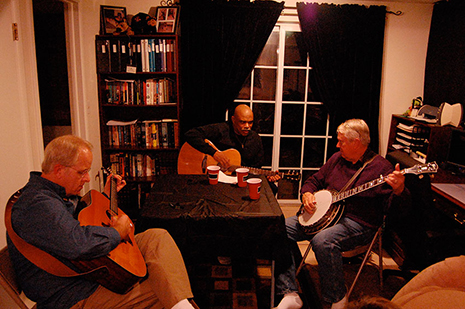 David Turner, Royce Evans, and Gary jamming