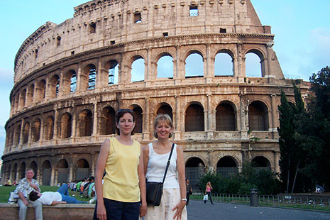 Lori and Gloria at the Roman Colisuem